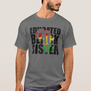 教育を受けた黒人女性アフリカ部族誇りを持った史 Tシャツ