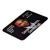 教育を受けた黒人2022年卒業写真 マグネット (左側)