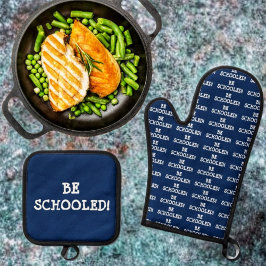 教育を受けろ！ 鍋つかみ&鍋敷きセット