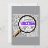 教育を拡大する 招待状 (正面)