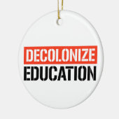 教育を脱色する セラミックオーナメント (左)