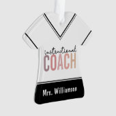 教育カスタムコーチ教育コーチギフト オーナメント (正面)