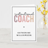 教育カスタムコーチ教育コーチギフト カード (黄色い花)
