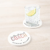 教育カスタムコーチ教育コーチギフト コースター (側面)