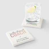 教育カスタムコーチ教育コーチギフト ストーンコースター (横)