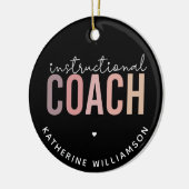 教育カスタムコーチ教育コーチギフト セラミックオーナメント (左)