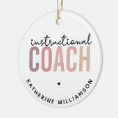 教育カスタムコーチ教育コーチギフト セラミックオーナメント (左)