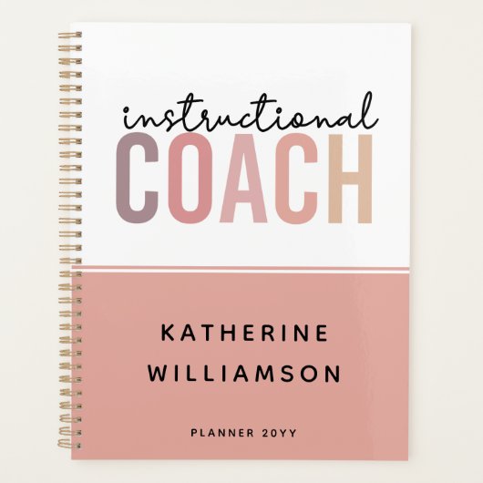 教育カスタムコーチ教育コーチギフト プランナー手帳 (正面)