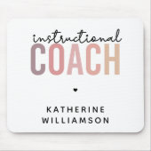 教育カスタムコーチ教育コーチギフト マウスパッド (正面)