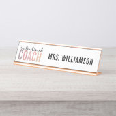 教育カスタムコーチ教育コーチ デスクネームプレート (正面)