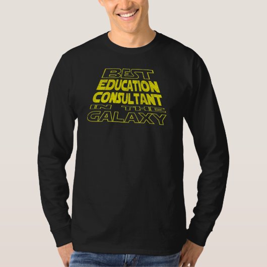 教育コンサルタント スペースバックサイドデザイン Tシャツ (正面)