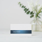 教育コンサルテエレガントントストライプビジネスカード 名刺 (スタンド正面)