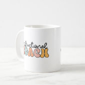 教育コーチ教育コーチレトロ コーヒーマグカップ (正面左)