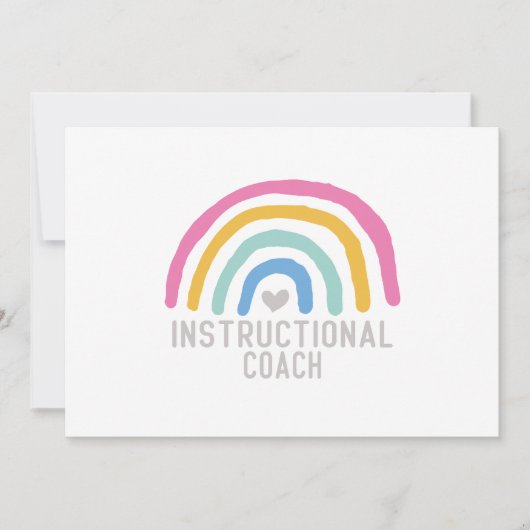 教育コーチ：レインボー学オブ 招待状 (正面)