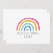 教育コーチ：レインボー学オブ 招待状 (正面/裏面)