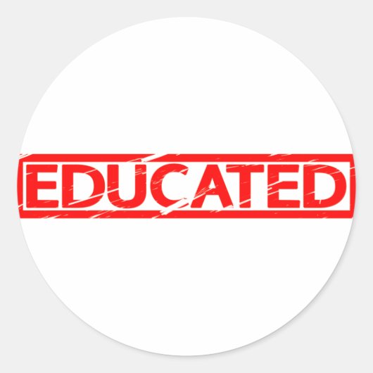 教育スタンプ ラウンドシール (正面)