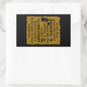 教育ステッカーカスタマイズ、 長方形シール (バッグ)