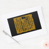 教育ステッカーカスタマイズ、 長方形シール (封筒)