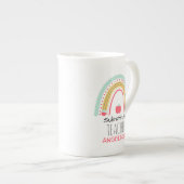 教育スペクトル:代替先生の虹 ボーンチャイナマグカップ (正面右)