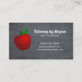 教育チューター先生Apple Chalkboard 名刺 (正面)