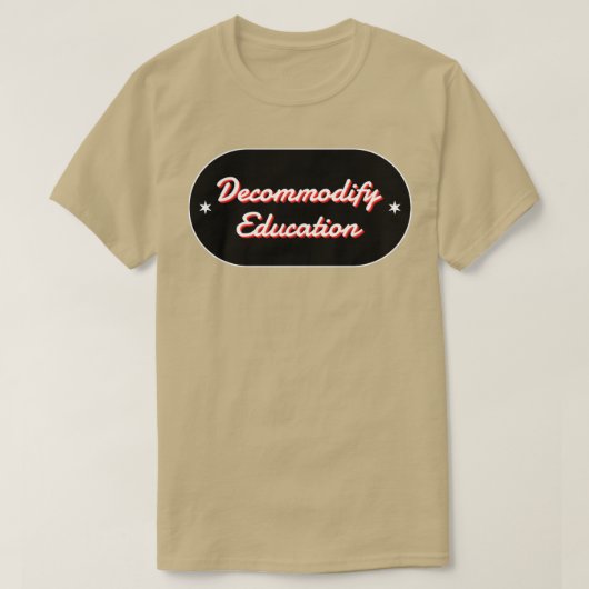 教育フリー大学の改修解除 Tシャツ (デザイン正面)