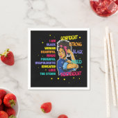 教育ブラックガール魔法77 スタンダードカクテルナプキン (インサイチュ)