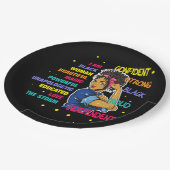 教育ブラックガール魔法77 ペーパープレート (アングル)