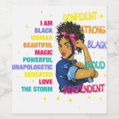 教育ブラックガール魔法77 ワインラベル (シングルラベル)