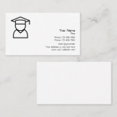 教育ロゴを個別指導する学校 名刺 (正面/裏面)