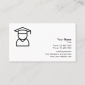 教育ロゴを個別指導する学校 名刺 (正面)