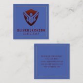 教育ロゴ スクエア名刺 (正面/裏面)