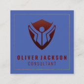 教育ロゴ スクエア名刺 (正面)