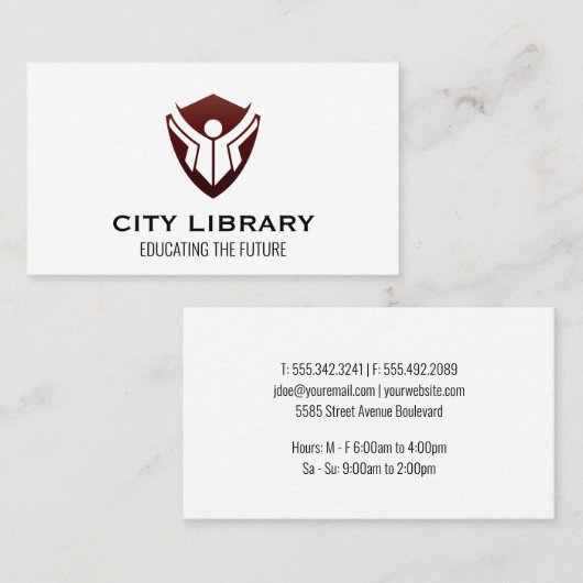 教育ロゴ 名刺 (正面/裏面)