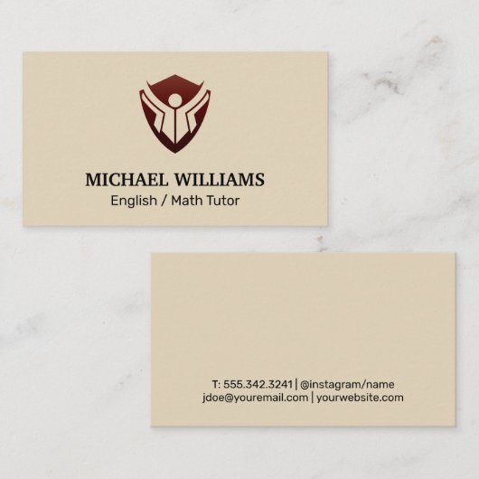 教育ロゴ 名刺 (正面/裏面)
