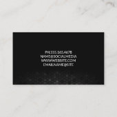 教育ロゴ |幾何学的な背景 名刺 (裏面)