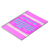 教育ワード デザイン ピンク ノートブック (左側)