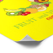 教育健康食べ物の教室教えの ポスター (角)