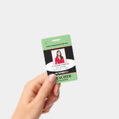 教育先生従業員の写真名ID バッジ (手持ち)