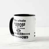 教育全体の目的…マグ マグカップ (正面左)