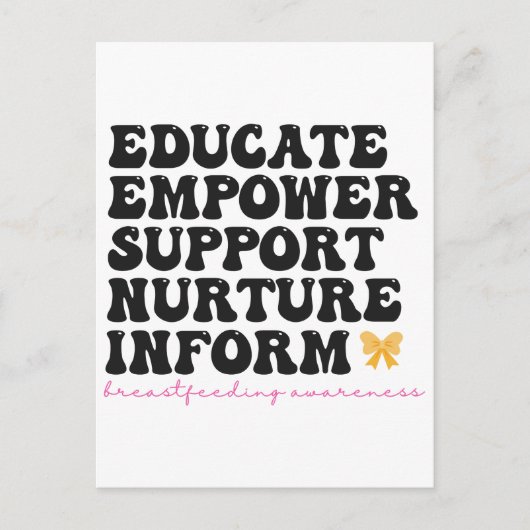 教育力サポート育成Inform Breastfeed ポストカード (正面)