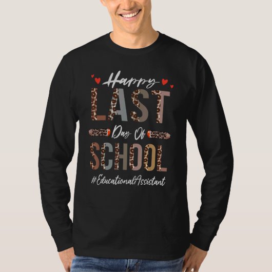 教育助手ハッピースクールラストデイ Tシャツ (正面)