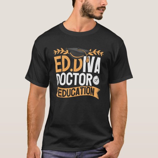教育医EdD卒業ED Diva Tシャツ (正面)