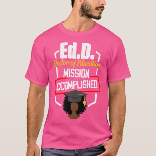 教育博士博士博士課程修了 Tシャツ (正面)