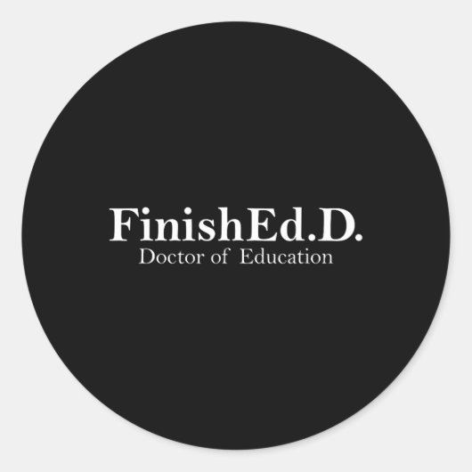 教育博士後期課程2025年卒業 ラウンドシール (正面)