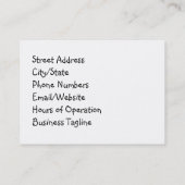 教育名刺 名刺 (裏面)