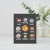 教育太陽の銀河系システム機知に富んだ宇宙惑星 ポストカード (スタンド正面)