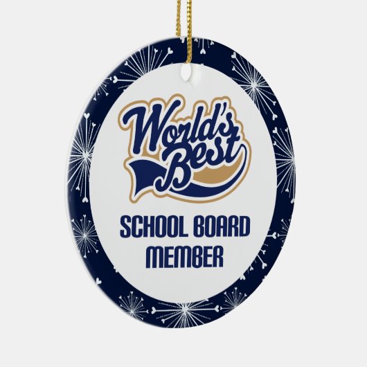 教育委員会のメンバーのギフトのオーナメント セラミックオーナメント (右)