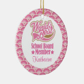 教育委員会のメンバーのパーソナライズなオーナメント セラミックオーナメント (右)