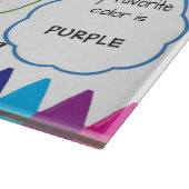 教育委員会の新学期のクレヨンの最初日 カッティングボード (角)