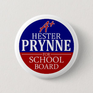 教育委員会ボタンのためのHester Prynne 缶バッジ
